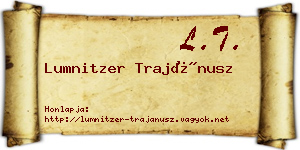 Lumnitzer Trajánusz névjegykártya